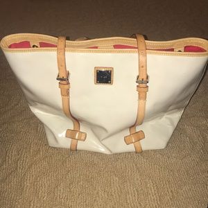 Donney & Burke patent leather tote